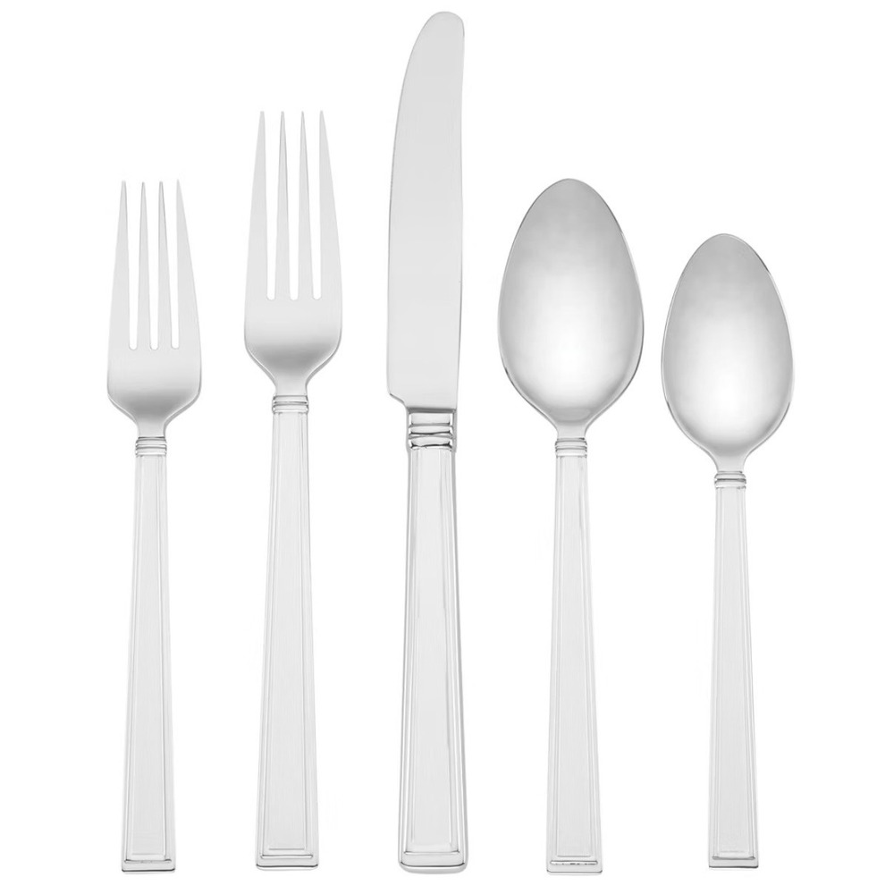 Lenox Bratton 65 Piece Flatware Set 18/10 Stainless Steel Service for 12 New
